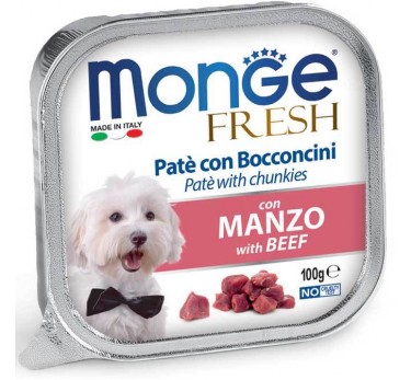 Monge Dog Fresh консервы для собак говядина 100г